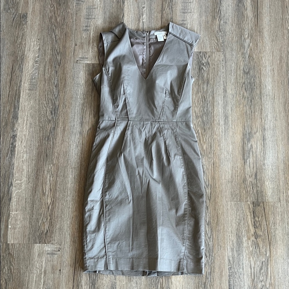 H&M Elegant Taupe Midi Dress